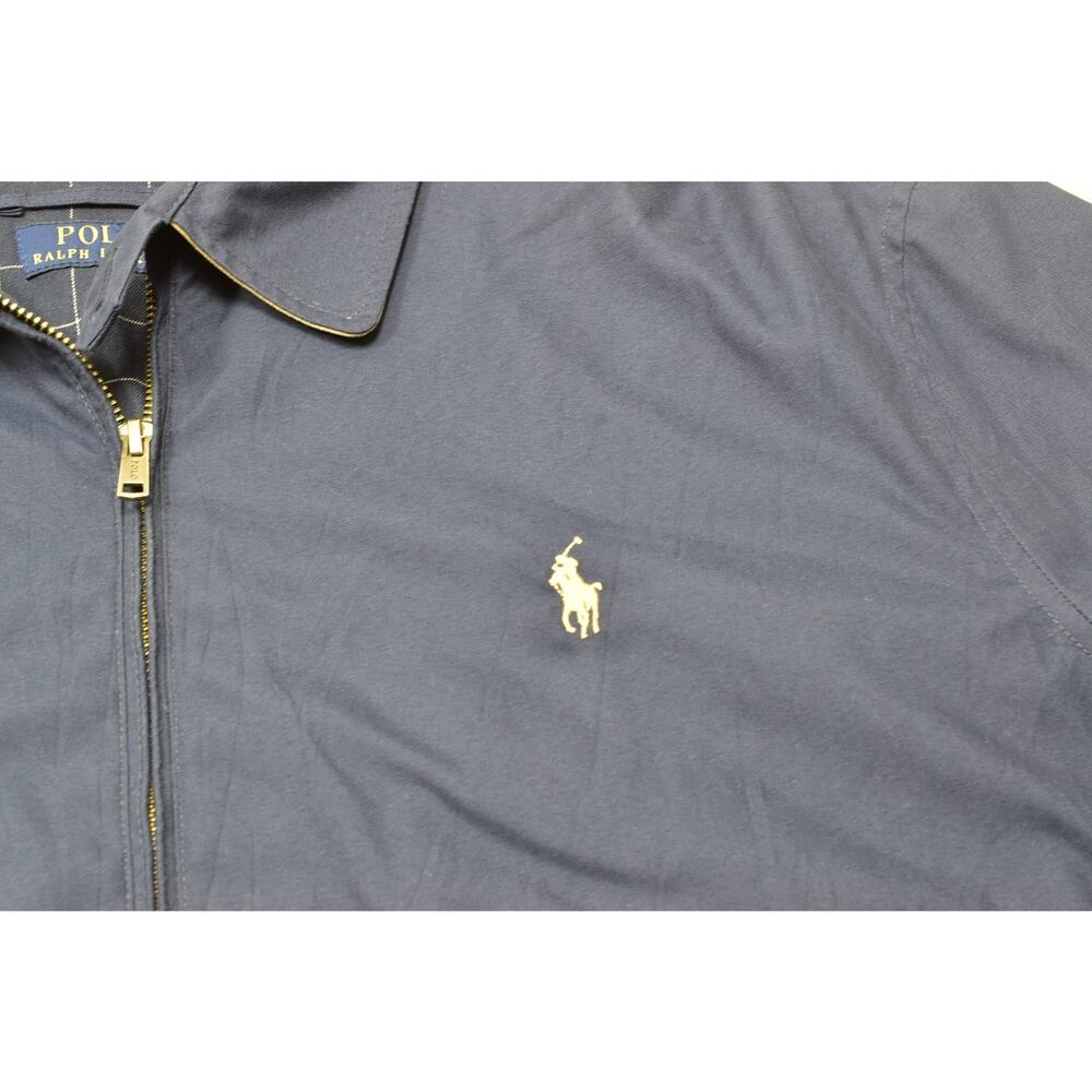 Polo Ralph Lauren Men's Blue Full Zip Bomber Jacket Lined Size XL Polyester - Picture 5 of 8